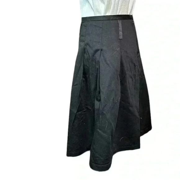 Apt P Cotton Blend A Line Skirt Black size 8 - Picture 3 of 5